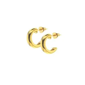 Lotus Waterproof Gold Earrings