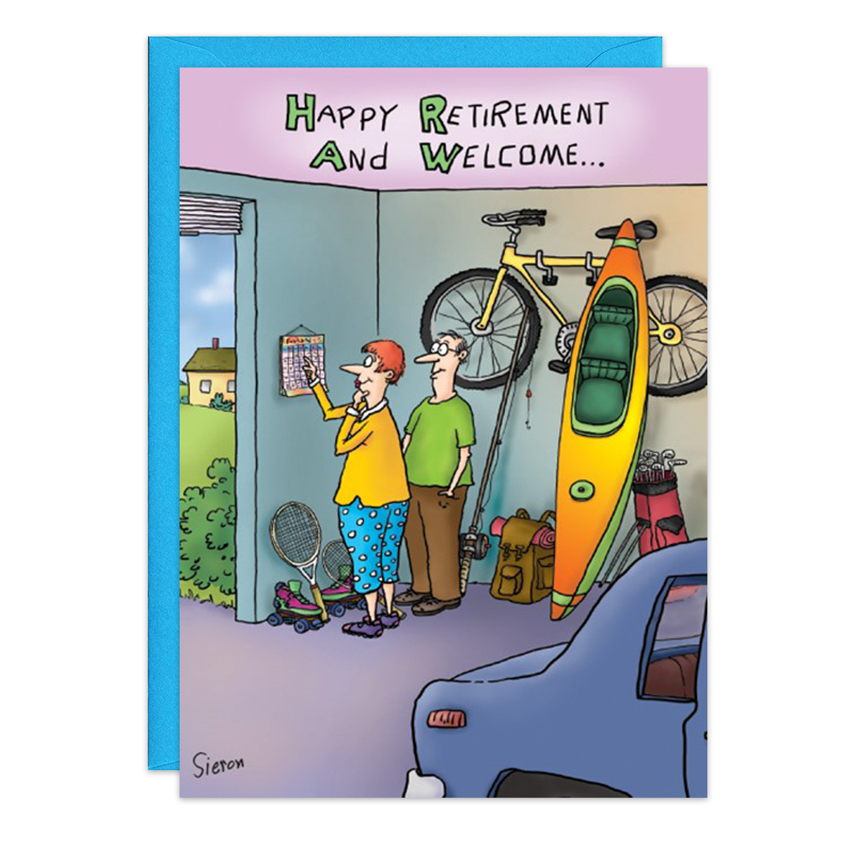 7 Day Weekend Happy Retirement Card