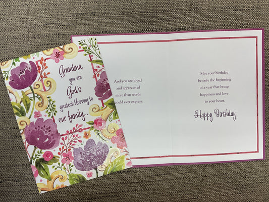 Grandma Birthday Card