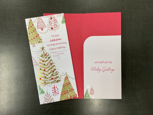 Holiday Greetings Money/Gift Card Holder