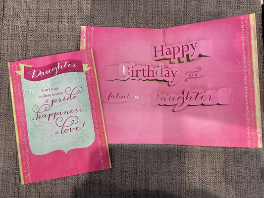 Daughter Birthday Card