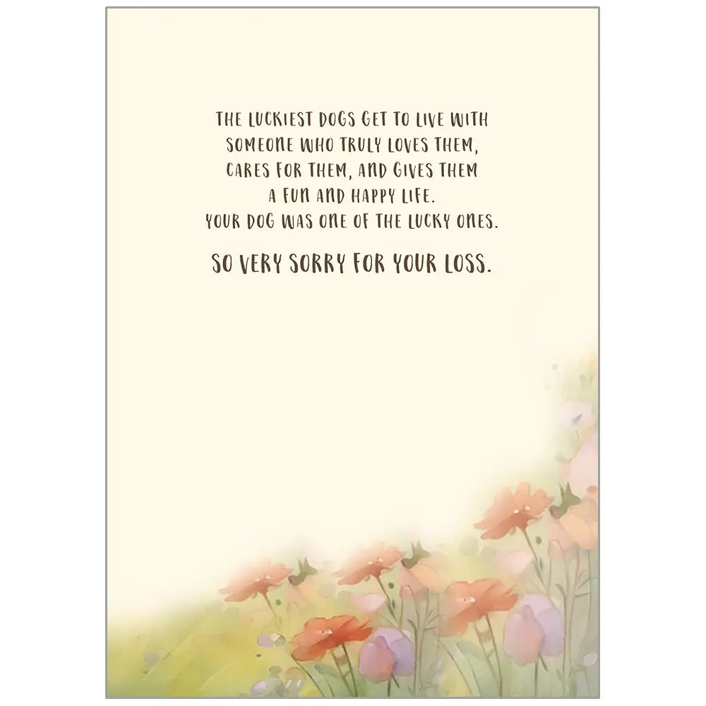 Sad Goodbye - Sympathy Loss of Pet Scripture Card