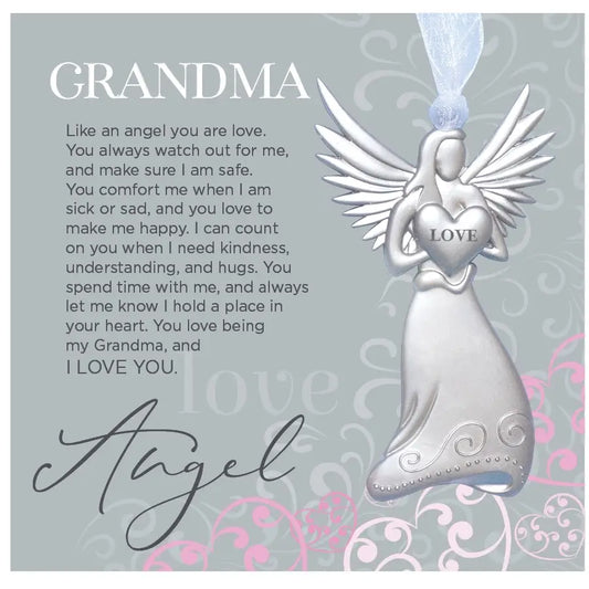 Keepsake Metal Angel Ornament and Poem