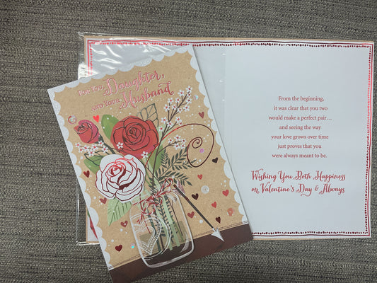 Daughter & Husband - Valentine’s Day Card