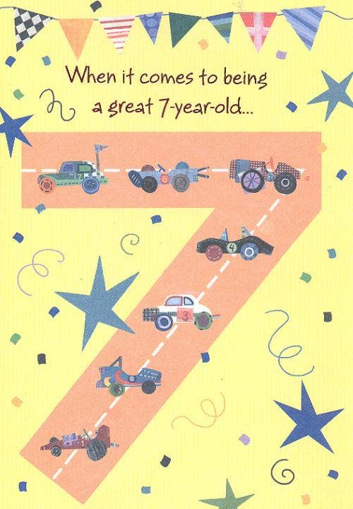 Age 7 Birthday Card