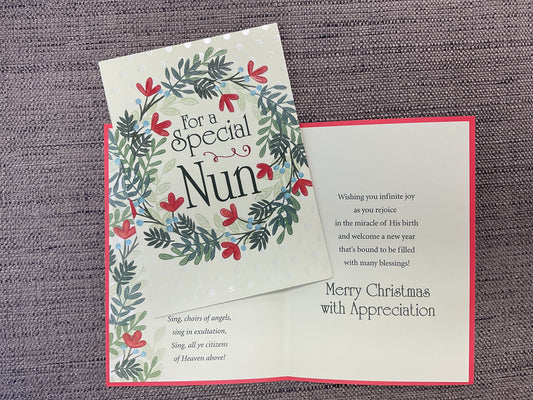 Nun Christmas Card