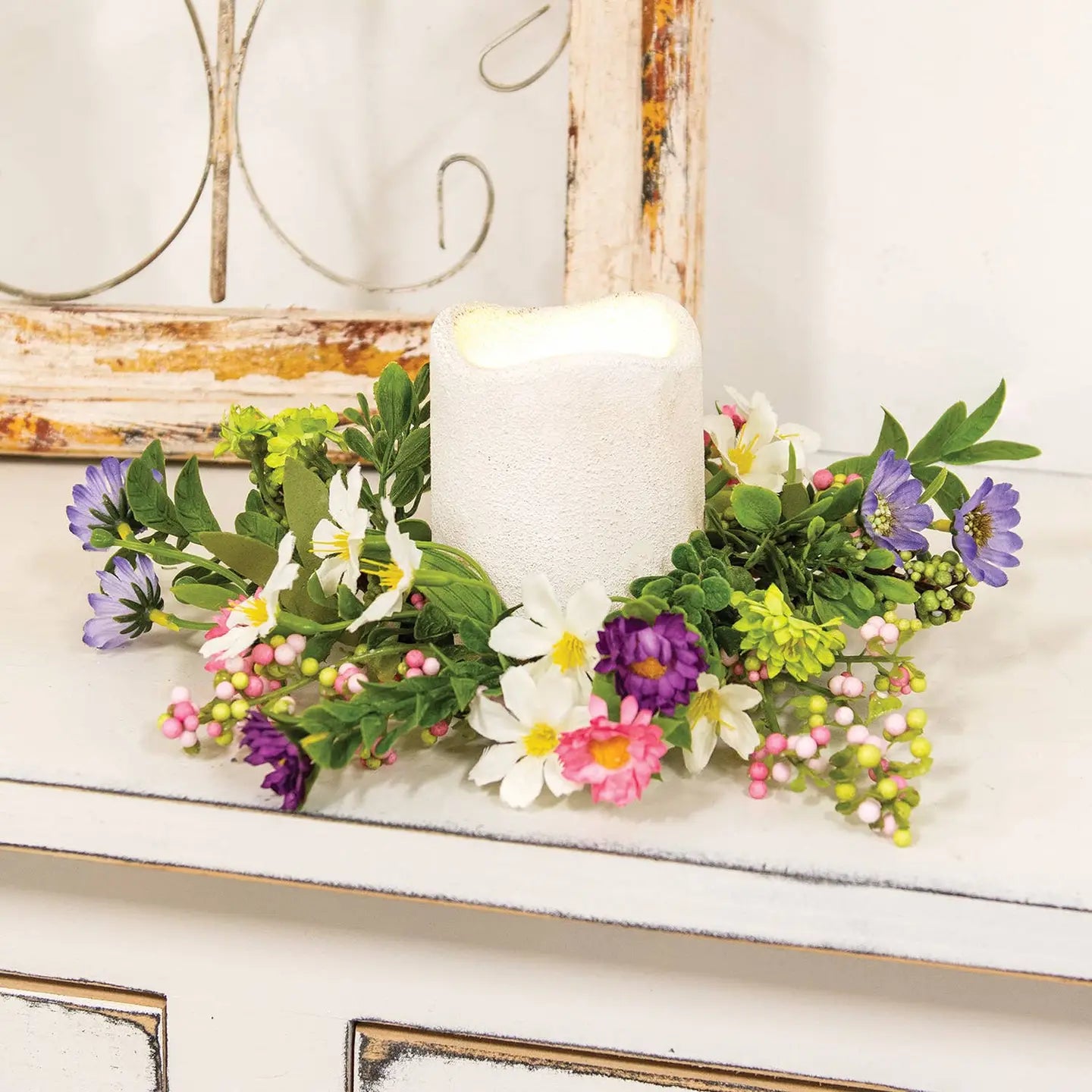 Spring's Chorus Candle Ring - 3.5"