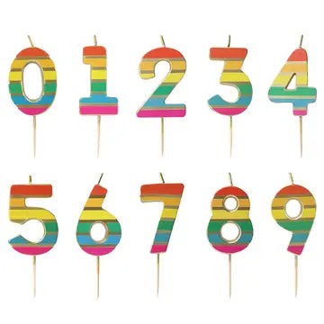 Rainbow Number Candle Starter Set