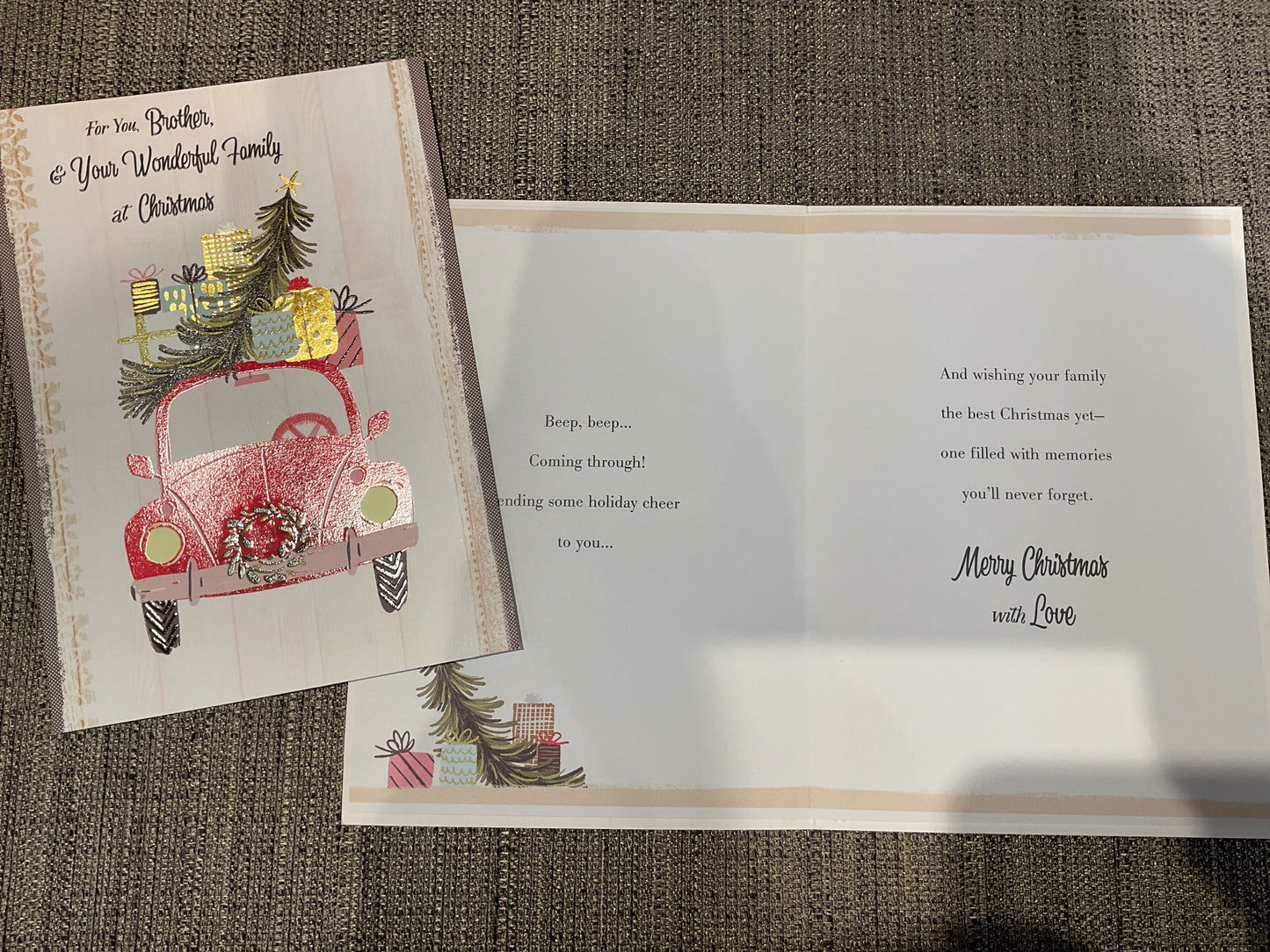 Brother & Family Christmas Card