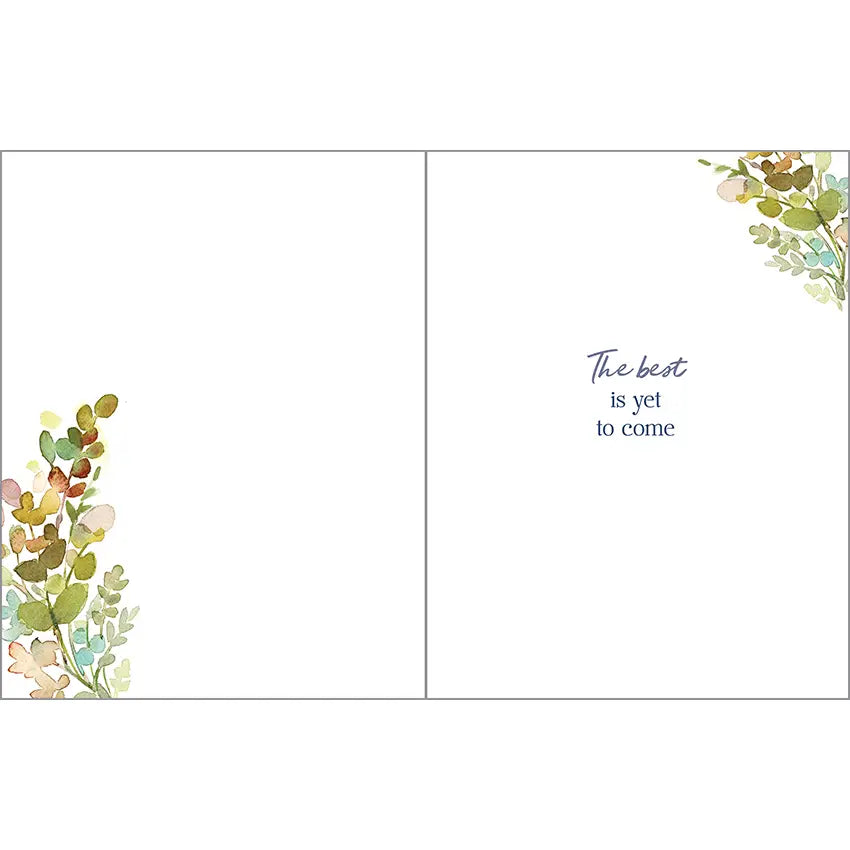 Retirement Greeting Card - Leaves and Foliage