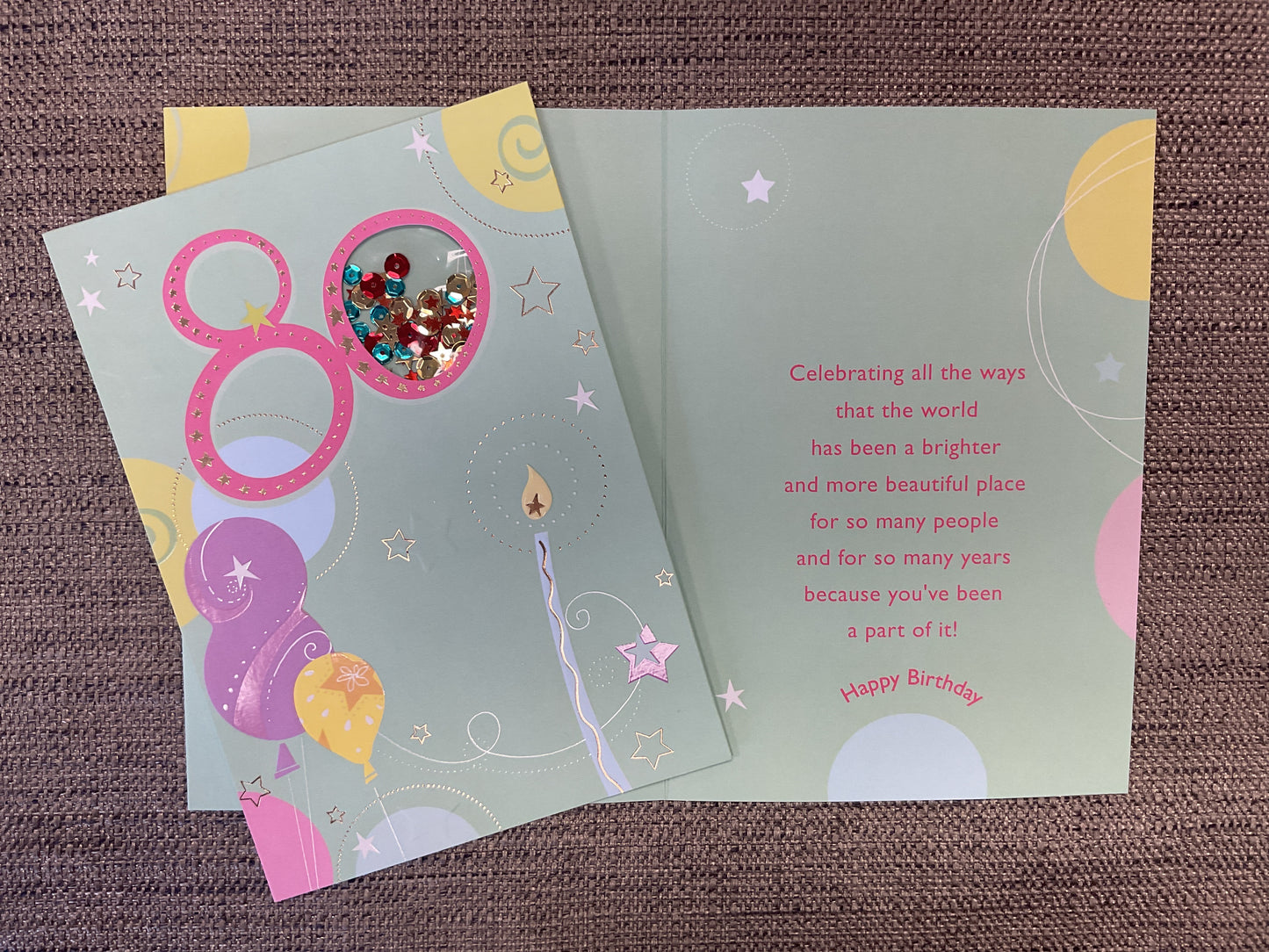 80th Birthday Card