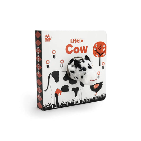 Little Cow Finger Puppet Board Book with High Contrast Art