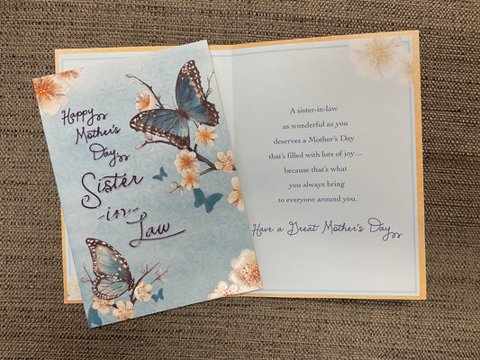 Sister - in - Law - Mother’s Day Card