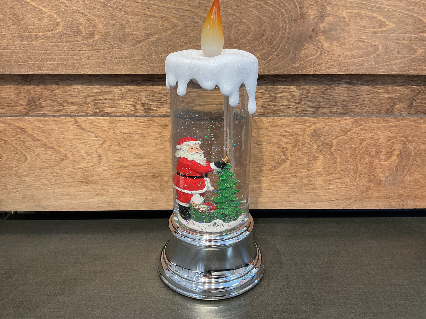 Lighted Holiday Water Globe