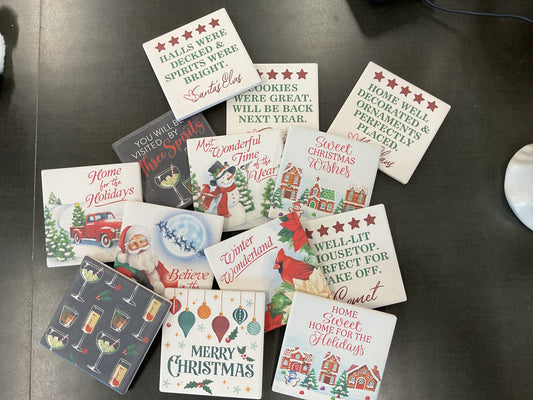 Holiday Drink Coasters