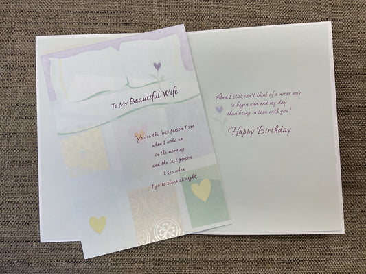 Wife Birthday card