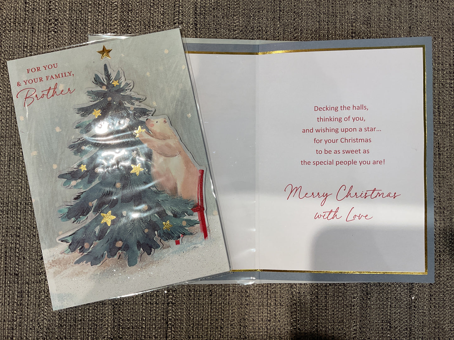 Brother & Family Christmas Card