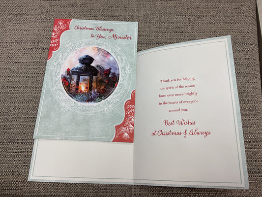 Minister Christmas Card