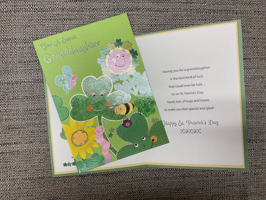 Young Granddaughter - St. Patrick’s Day Card