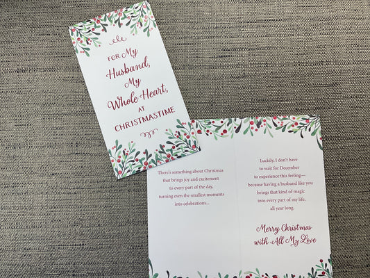 Husband Christmas Card