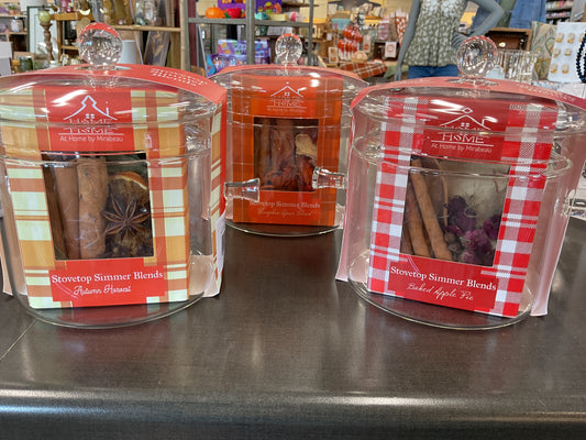 1.5L Glass Simmer Pot Harvest Blend Gift Set
