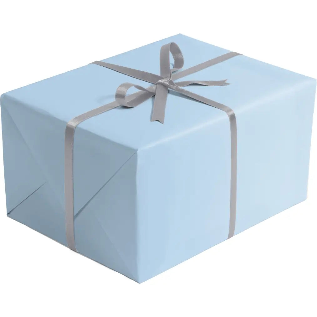 Pastel Blue Matte Gift Wrap - Roll
