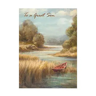 Red Row Boat - Birthday Son Card