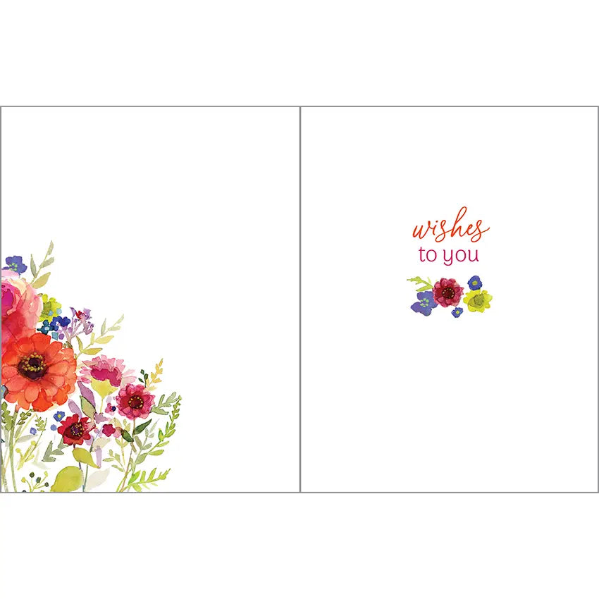 Anniversary Greeting Card - Celebrate Flowers
