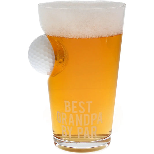 Grandpa Par - 15 oz Golf Ball Glass