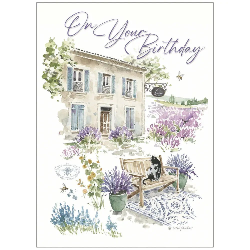 Lavender Field - Birthday Card