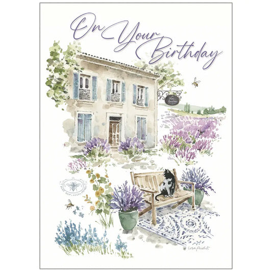 Lavender Field - Birthday Card