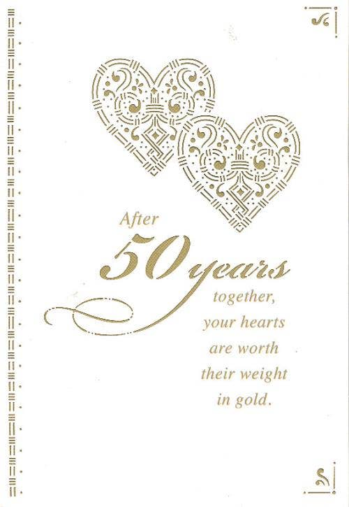 Anniversary 50th Golden Card