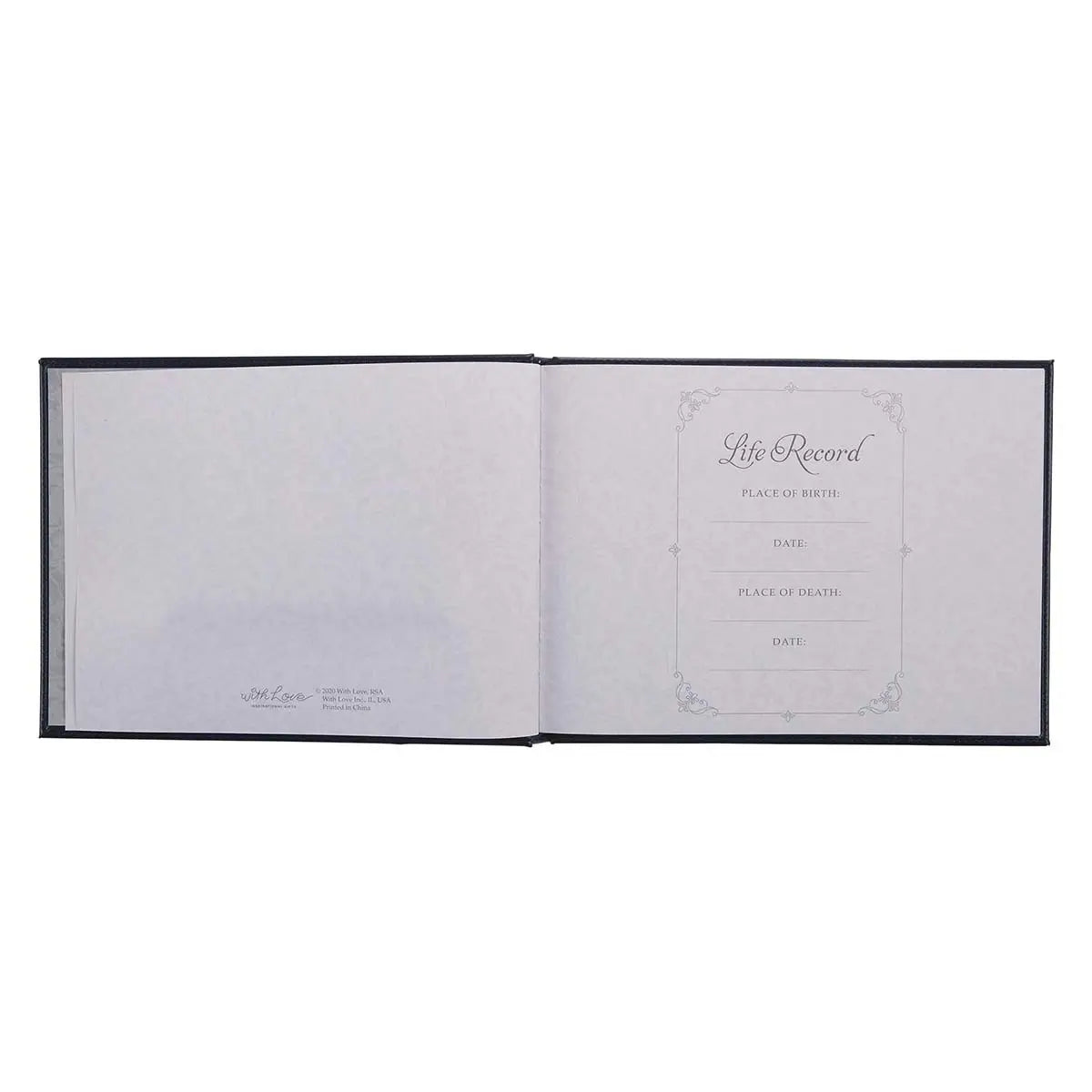 Guest Book Navy "In Loving Memory"