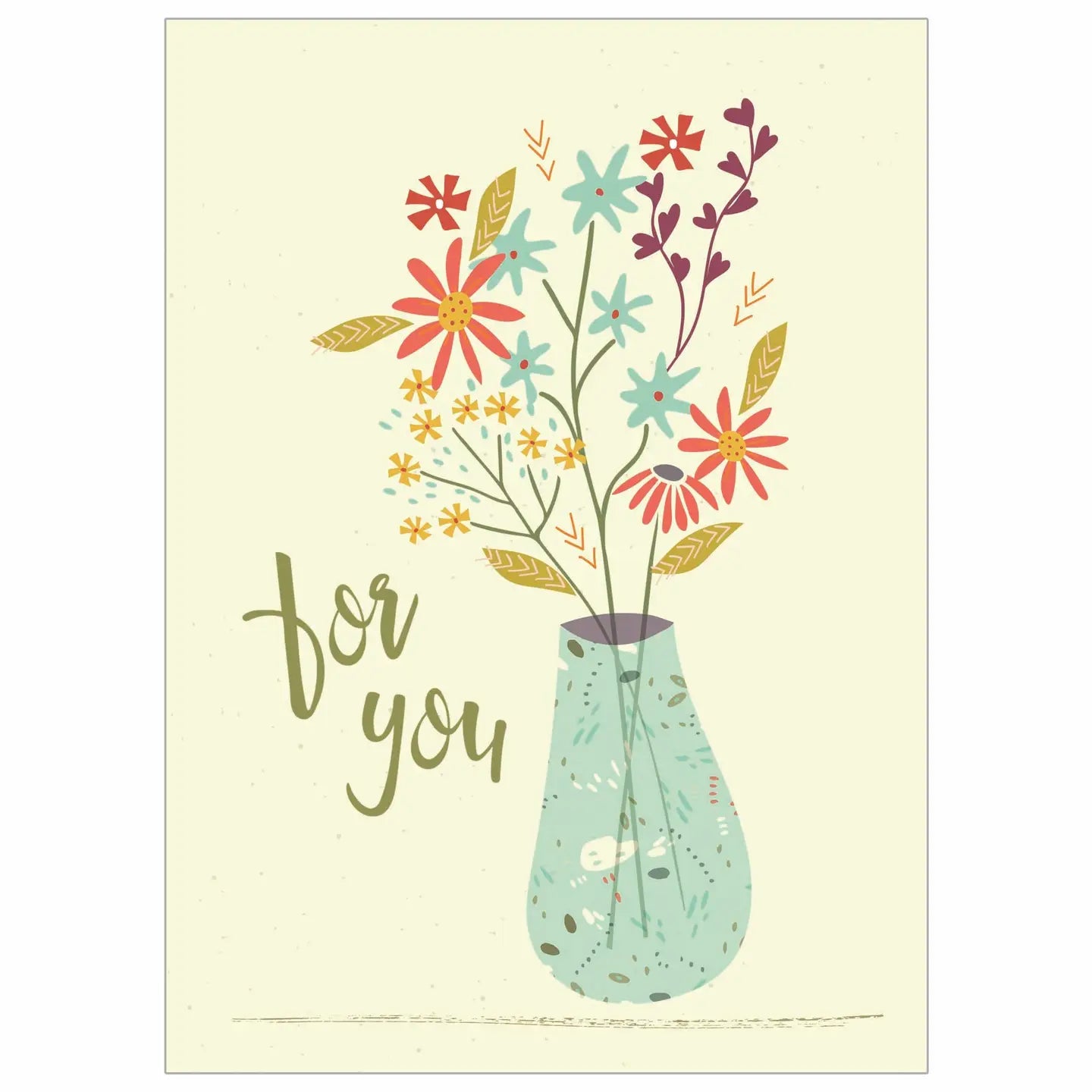 Flowers in Vase - Birthday Card