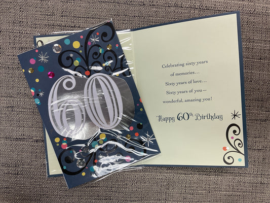 60th Birthday Card