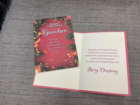 Grandson Christmas Card