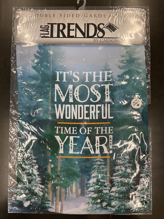 Winter Forest Garden Flag