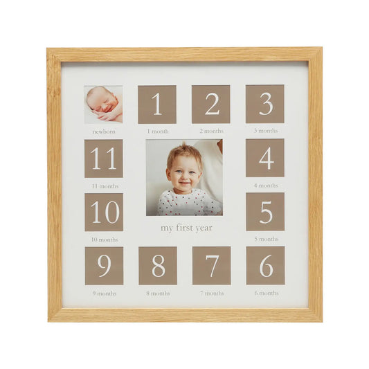 Baby's First Year Frame, Natural