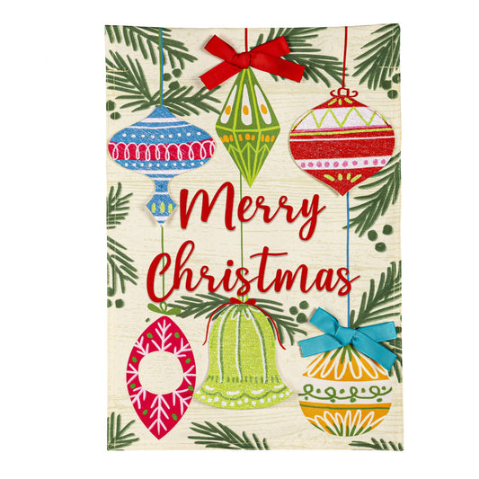 Merry Christmas Ornaments Garden Linen