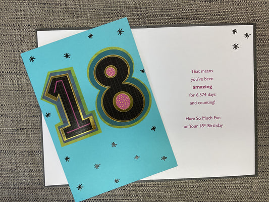 18th Birthday Card