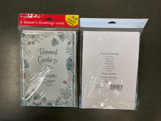 8 Ct Holiday Greetings Cards