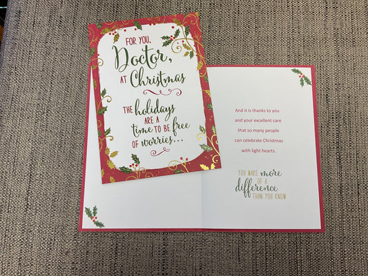 Doctor Christmas Card