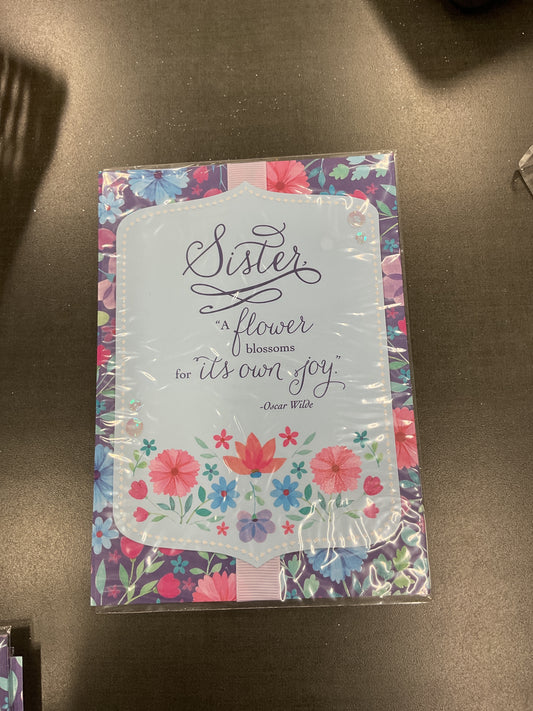 Sister birthday card