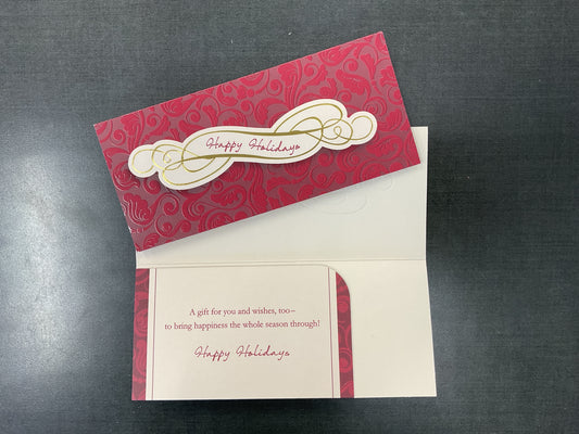 Happy Holidays Money/Gift Card Holder