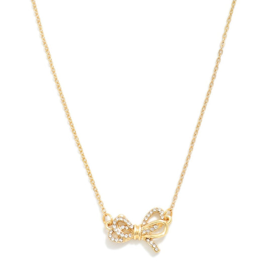 Necklace with Bow Pendant