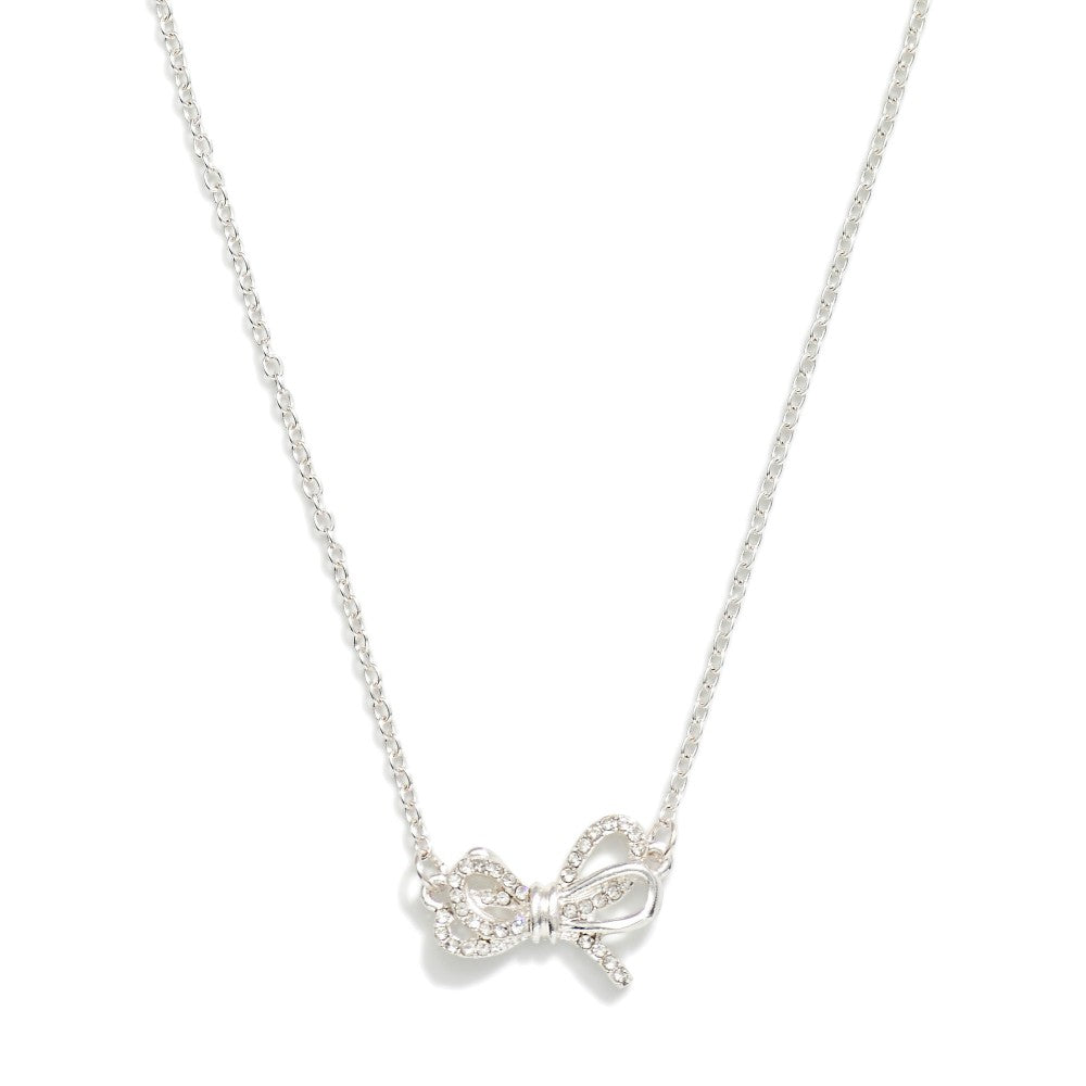 Necklace with Bow Pendant