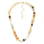 Multi Stone Beaded Necklace