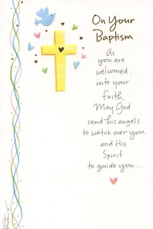 Baby Baptism Card