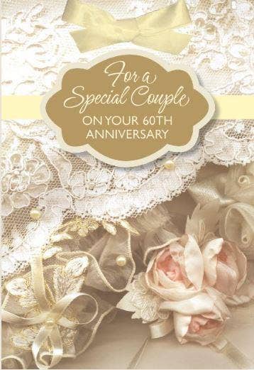 60th Anniversary Card for Couple