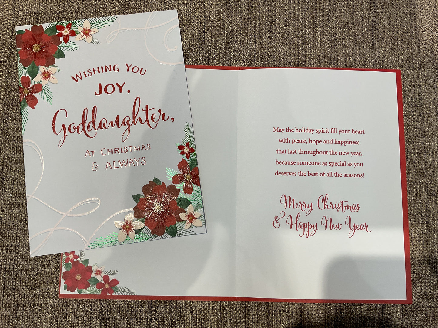 Goddaughter Christmas Card